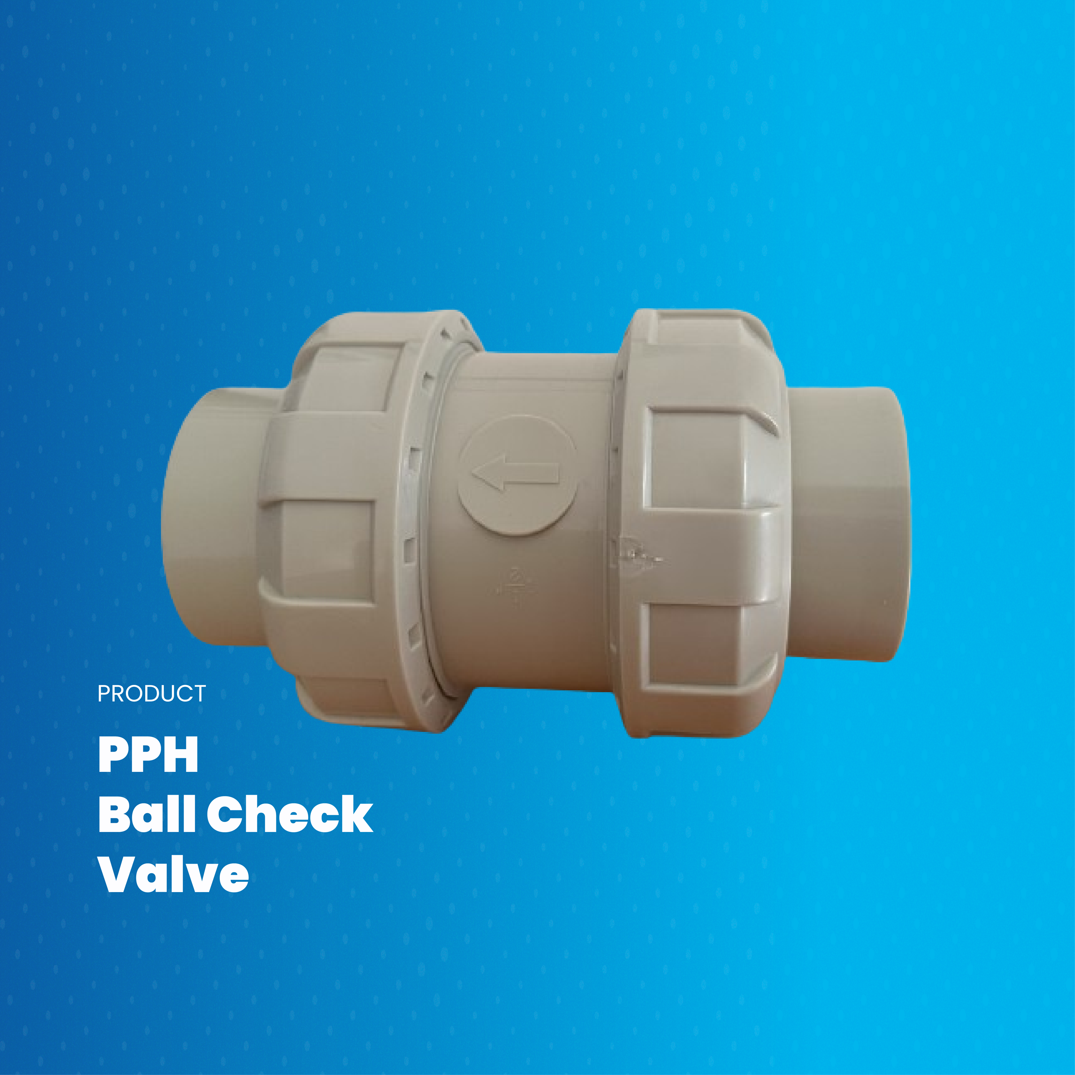 PPH Ball Check Valve Samiplast