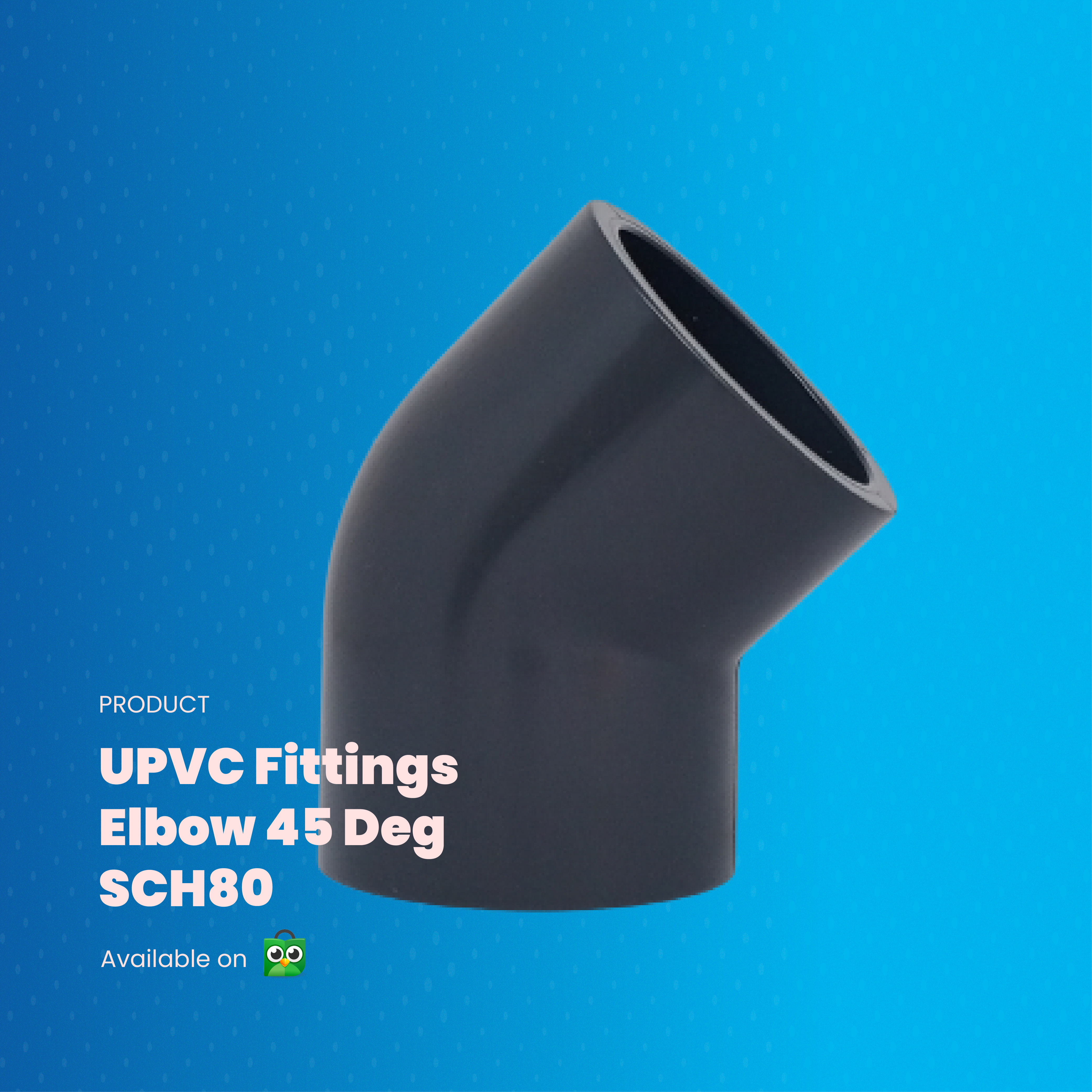 UPVC Elbow 45 SCH80