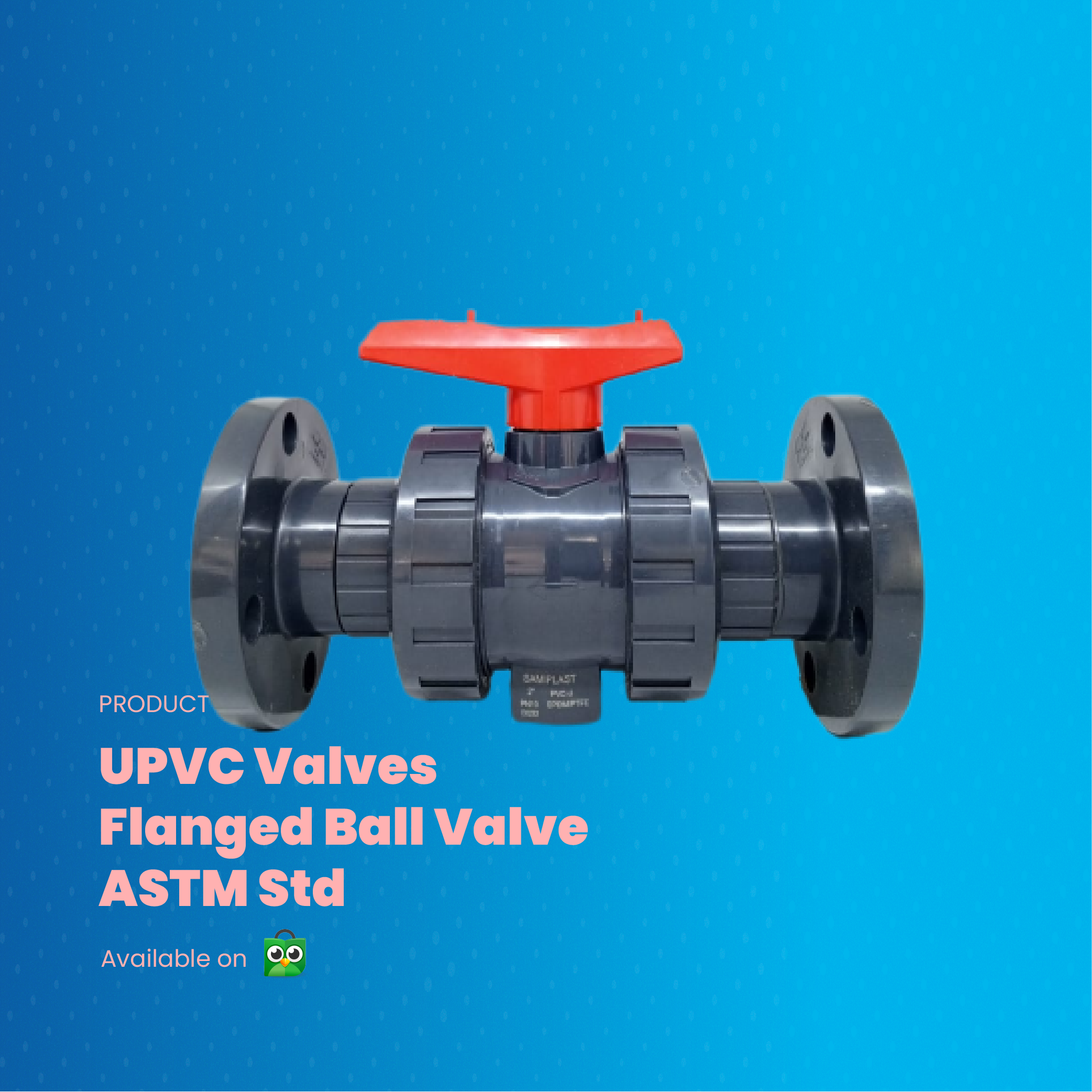 UPVC Flanged Ball Valve
